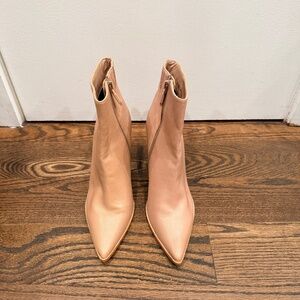 Kookai Leather Booties in Tan - Size 10 us / size 40 eu